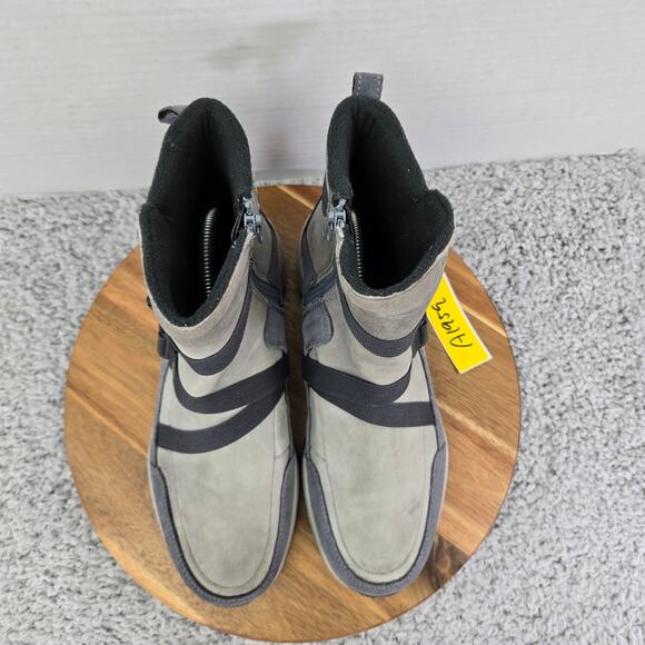 Merrell Icepack Mid Zip Polar Gray Leather 200 Gram Winter Boots Womens 8.5 - Picture 6 of 16